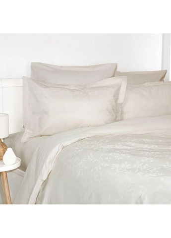 Постельное белье евро Grace Jacquard Milky 2-04547_31835 200х220 см молочное ТЕП (366574740)