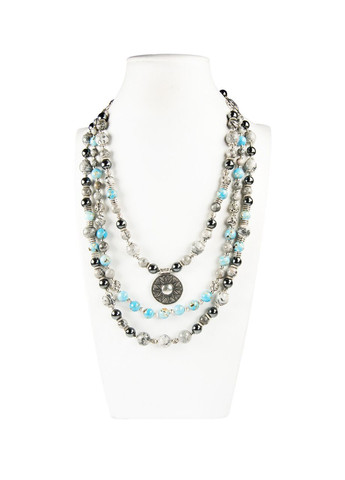 Бусы "Денисия" Яшма, Гематит Fursa fashion (335883726)