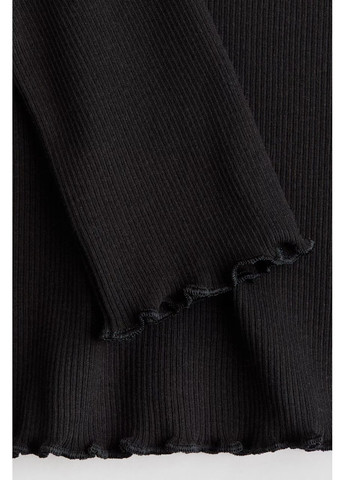 Черный демисезонный праздничный, спортивный, повседневный, деловой, кэжуал лонгслив H&M