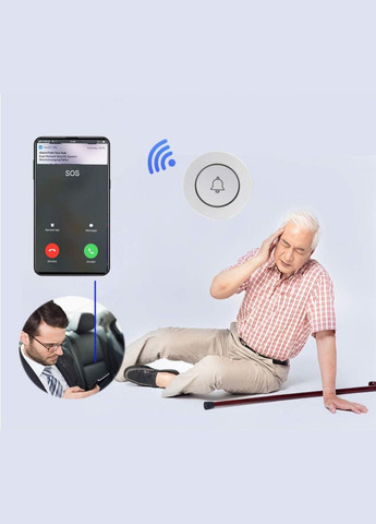 TECPEAK бездротова GSM/WiFi охоронна сигналізація для дому та офісу з пультом та 8 датчиками No Brand (300657472)