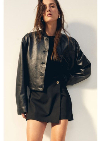 Женские шорты-юбка Н&М (58242) XS Черные H&M (324768416)