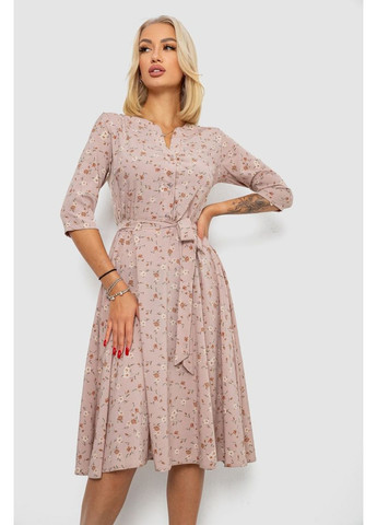 Бежева сукня софт з принтом Sport Line