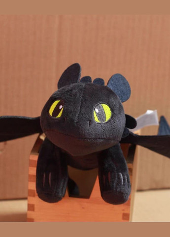 Мягкая игрушка герой мультфильма "Как обуздать дракона" Беззубик Ночная Фурия 30 см No Brand (348118674)