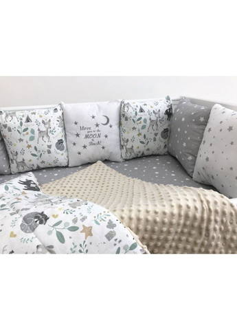 Детский комплект в кроватку "Зверюшки" Moontime (354827205)