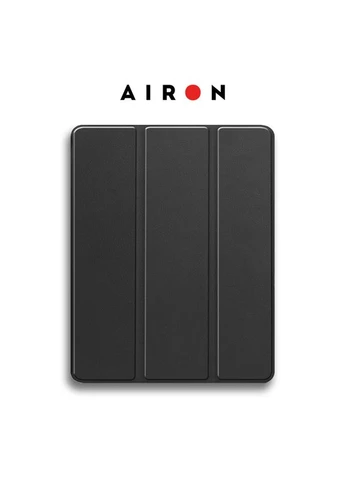 Чехол Premium SOFT для iPad Pro 13 2024 с защитной пленкой и салфеткой Black, эко-кожа, цвет Airon (395592881)
