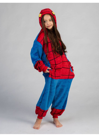 Пижама кигуруми детская Человек паук на молнии 110 (105-115 см) Jamboo (371133674)