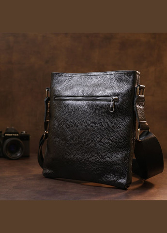 Кожаная сумка кросс боди мужская мессенджер через черное плечо 11604 Shvigel (329196522)