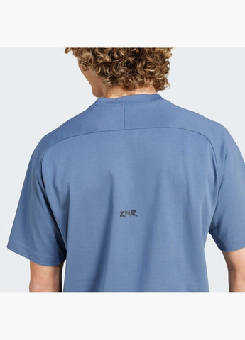 Синя футболка чоловіча z.n.e. tee blue ir5234 adidas