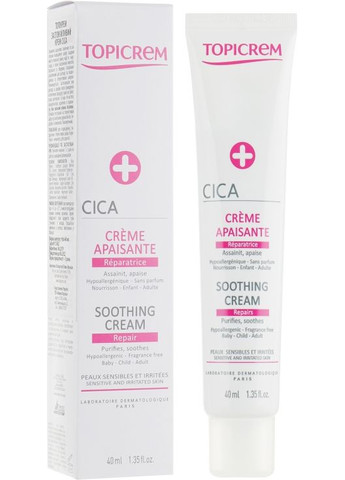 Крем заспокійливий CICA CICA Soothing Cream 40ml (666617-1793) Topicrem (368634282)
