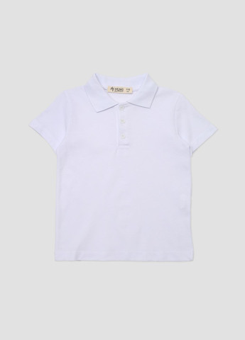 Белая детская футболка-футболка-поло с коротким рукавом для мальчика цвет белый цб-00276064 для мальчика Yuki