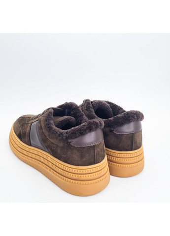 Кроссовки (р) Замша 0-1-1-AM-10636M-2-Y-19B Danler тёмно-коричневые зима (359377077)