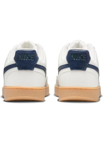 Белые кроссовки молочно-темно-синие hf1068-133 Nike COURT VISION LOW