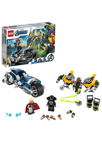 Конструктор Marvel Super Heroes Avengers Speeder Bike Attack Мстители: Атака на спортбайке (76142) Lego (292324081)