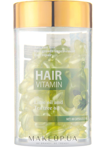 Капсулы от выпадения и роста волос с маслом лайма и маслом чайного дерева 40x1ml (1293623-3228456) LeNika (368882561)