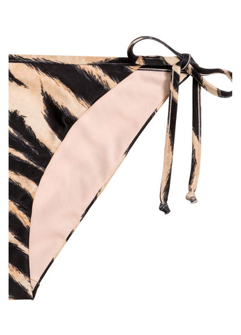 Черные купальные трусики-плавки,черный-бежевый, H&M