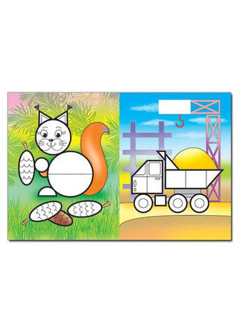 Мозаика для малышей с наклейками. Поросенок ( ) Глорія (340546110)