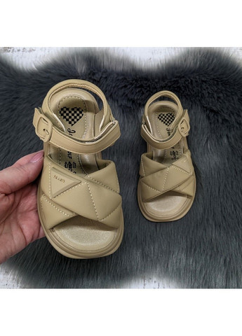 Кофейные босоножки сандалии детские для девочки Jong Golf