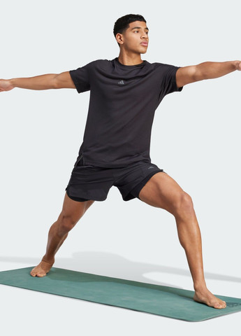 Черная футболка yoga premium training adidas