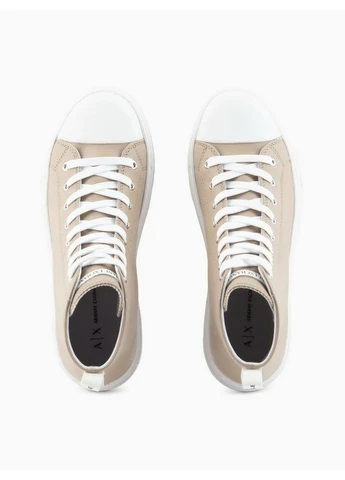 Бежевые кеды высокие 6495740 бежевый wd261 Armani Exchange