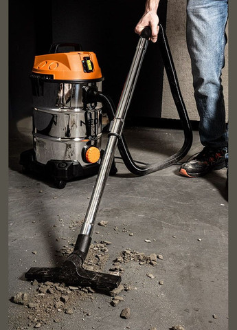 Пилосос професійний, 1400Вт, 18 кПа, контейнер 30л, HEPA, колеса, 5.92кг Neo Tools (314746238)