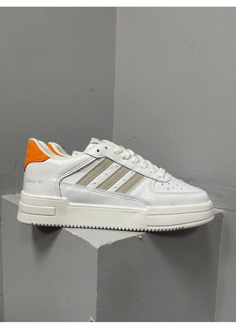 Білі Осінні кросівки чоловічі adidas dass-ler white beige orange адідас No Brand