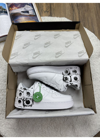 Комбіновані Осінні кросівки чоловічі nike air force 1 low х comme des garçons supreme найк аір форс 1 преміум No Brand