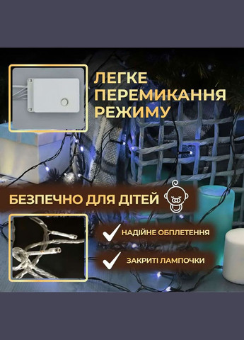 Гірлянда Нитка 161 LED довжина 14 метрів, синій GarlandoPro (316475322)