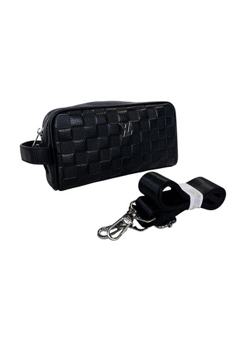 Чоловіча косметичка/органайзер з натуральної шкіри 66441-3 чорний 21 x 12 x 6 No Brand (371682093)