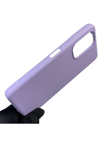 Чохол для Camon 19 (CI6n) силіконовий з мікрофіброю нековзний на техно камон 19 бузковий Tecno (366388001)