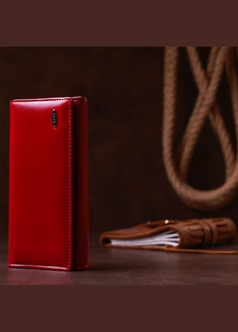 Кошелек женский из экокожи гладкий 19078 Малиновый KIVI (313860604)