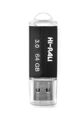 Флеш накопичувач USB на 64 гб / швидкість 3.0 / Чорний Hi-Rali (329881240)