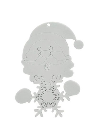 Елочная игрушка Комплект украшений для раскраски 3шт 10см и фломас (5900779897120_2) Chomik Комплект прикрас для розфарбовування 3шт 10см та ф (368563016)