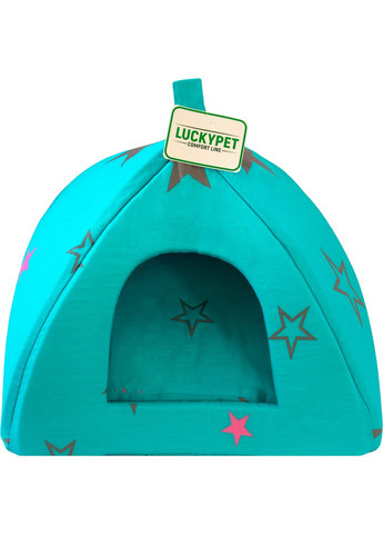 Юрта для собак та кішок №2 Соня 46x46x35 см Бірюзовий (4820224212456) Lucky Pet (313239717)