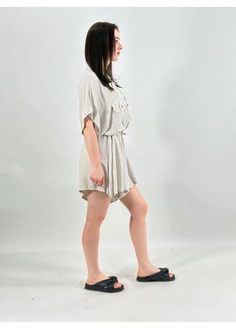 Комбінезон, шорти-спідниця Hello однотонний світло-сірий