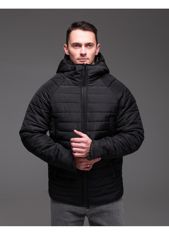 Черная зимняя куртка пуховик зимняя мужская No Brand