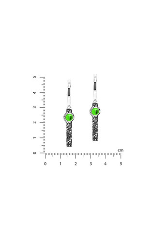 Сережки етнічні срібні з орнаментом Гаївка Erinite 925 Skifska Etnika (364202448)