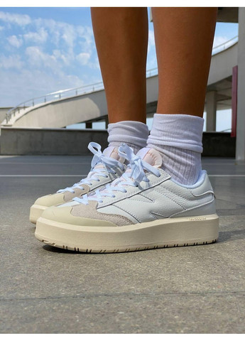 Бежевые демисезонные кроссовки мужские new balance ct 302 white beige нью беланс ct302 No Brand