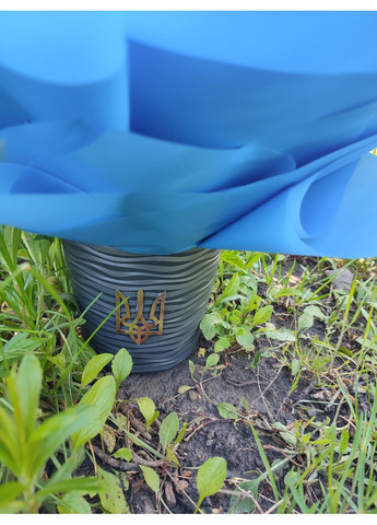 Букет троянд зі стрічок у горщику No Brand (368672316)