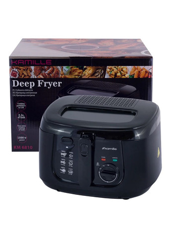 Фритюрниця электрическая KM-6810 1800 Вт 2.5 л Kamille (364790513)