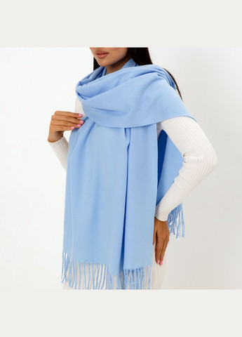 Кашемировый однотонный шарф "Жасмин" Голубой 104004 Cashmere (322502047)