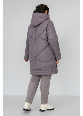 Светло-коричневая зимняя пальто прямого силуэта еврозима all posa (ap102136p) A'll Posa