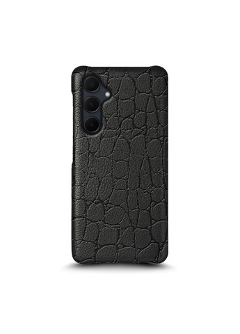 Кожаная накладка Reptile Cover для Samsung Galaxy A35 Чёрная (76924) Stenk (294206179)