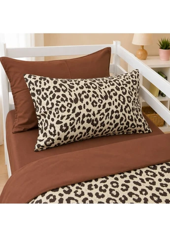 Комплект постільної білизни Сатин TEENAGER 22-1409 Leopard Chic Полуторний Євро Mirson (399967436)