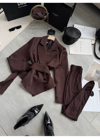 Костюм (піджак з підкладом + лосини) — ЗАМІРИ В ОПИСІ DK/DL Мода без кордонів (371140282)