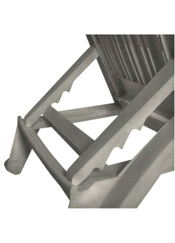 Шезлонг пластиковый BICA Zanzibar бежево-серый для отдыха на улице пляжное кресло с колесиками ProDobro (367266435)