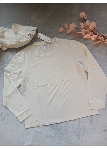 Молочная пижама лонгслив + брюки Looks