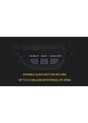 Тактические активные наушники Earmor М32 FG Оливковый No Brand (332637204)