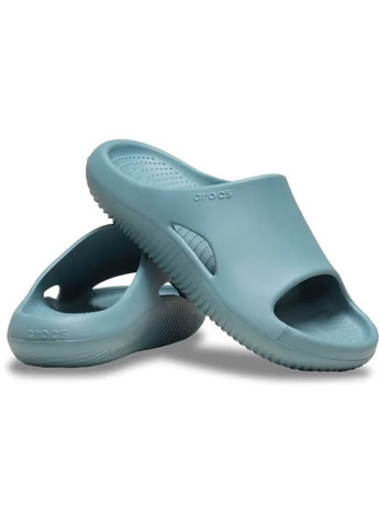 Серо-синие пляжные шлепанцы recovery slide pond 208392 Crocs