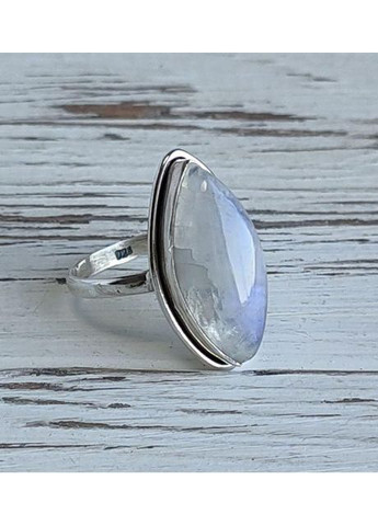 Серебряное кольцо с лунным камнем 21х9 мм размер No Brand (364203159)