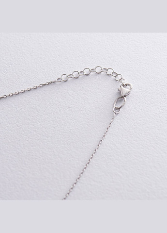 Срібне кольє з чорними і білими фіанітами 181030 40 Oniks (264024279)